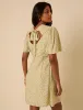 Butter Yellow Ditsy Floral Andie Mini Dress sold by Nobody's Child