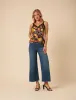 Black Floral Lace Trim Cami Top sold by Nobody's Child