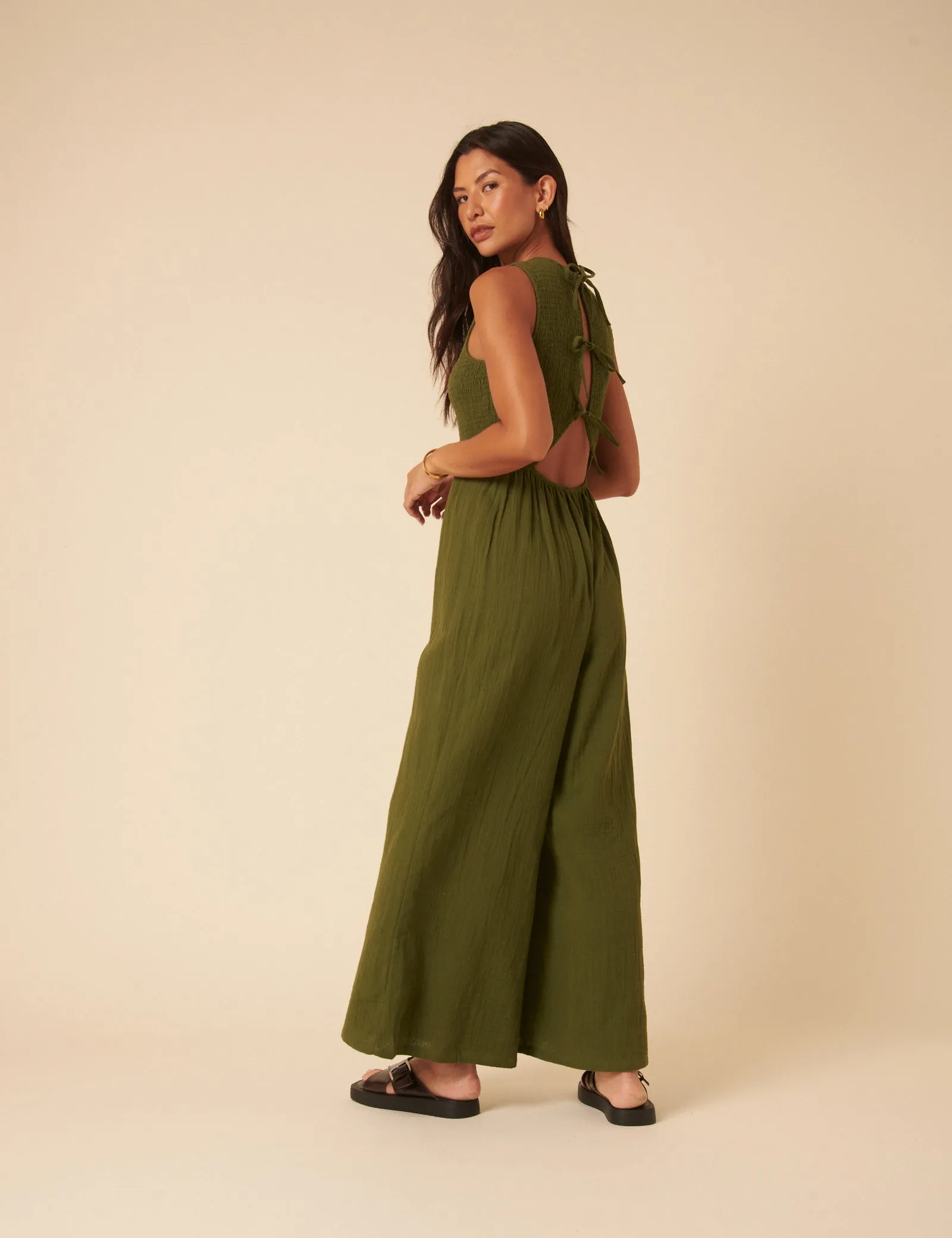 Green Ruth Jumpsuit sold by Nobody's Child product image thumbnail 5