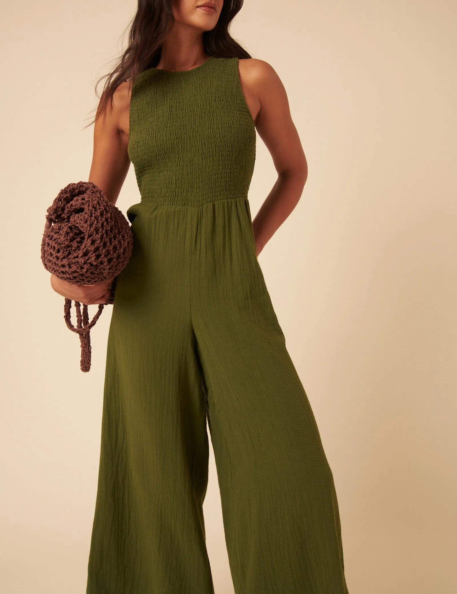 Green Ruth Jumpsuit sold by Nobody's Child product image thumbnail 3