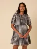 Black Gingham Phoebe Mini Dress sold by Nobody's Child