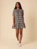 Black Gingham Phoebe Mini Dress sold by Nobody's Child