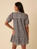 Black Gingham Phoebe Mini Dress sold by Nobody's Child