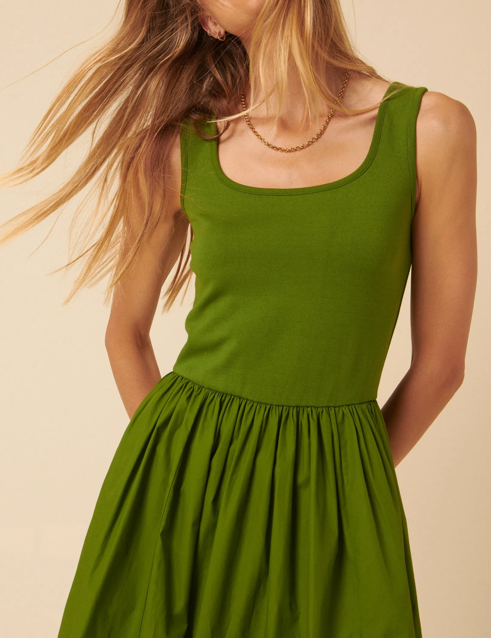 Green Colorado Midi Dress sold by Nobody's Child product image thumbnail 3