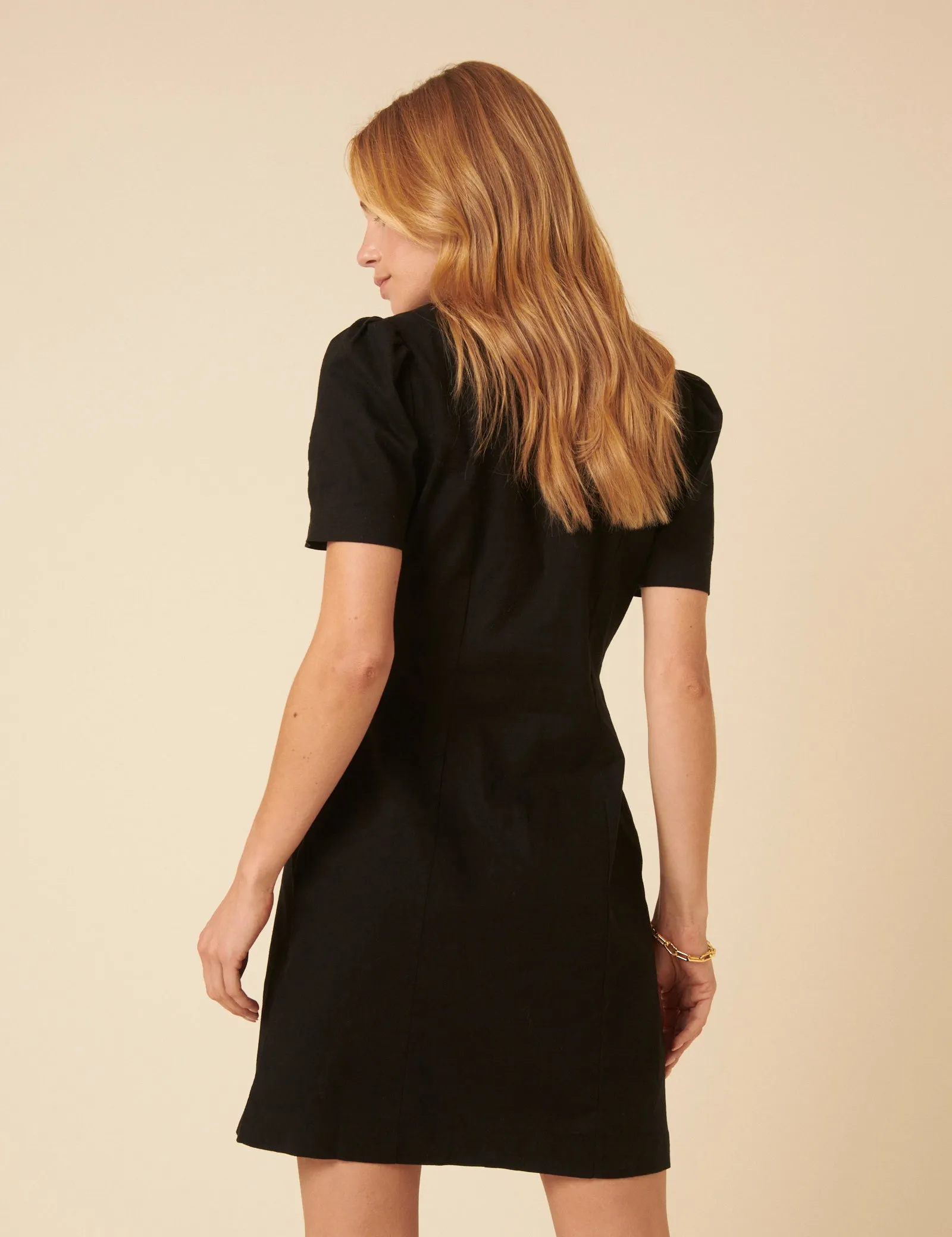 Black Tailored Tara Mini Dress sold by Nobody's Child product image thumbnail 4