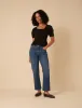 Black Short Sleeve Button Down Blouse sold by Nobody's Child