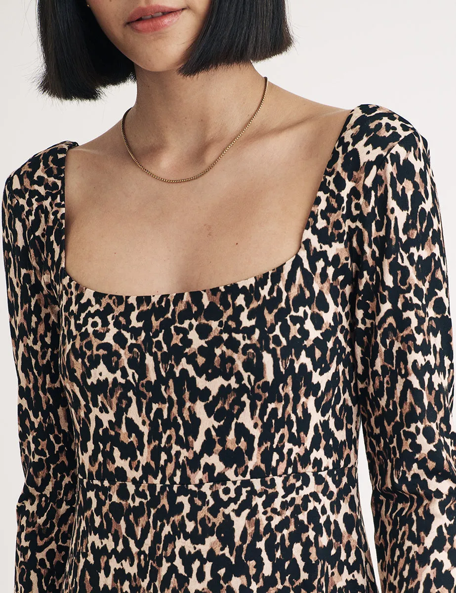 Leopard Print Aidie Midi Dress sold by Nobody's Child product image thumbnail 2