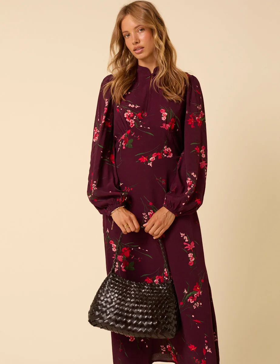 Ellyla Brown Woven Leather Bag sold by Nobody's Child product image thumbnail 2