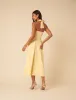 Butter Yellow Halter Neck Amie Midi Dress sold by Nobody's Child