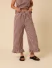 Brown Gingham Wide Leg Trousers sold by Nobody's Child