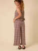 Brown Gingham Wide Leg Trousers sold by Nobody's Child