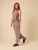 Brown Gingham Wide Leg Trousers sold by Nobody's Child