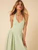 Mint Green Halter Neck Amie Midi Dress sold by Nobody's Child