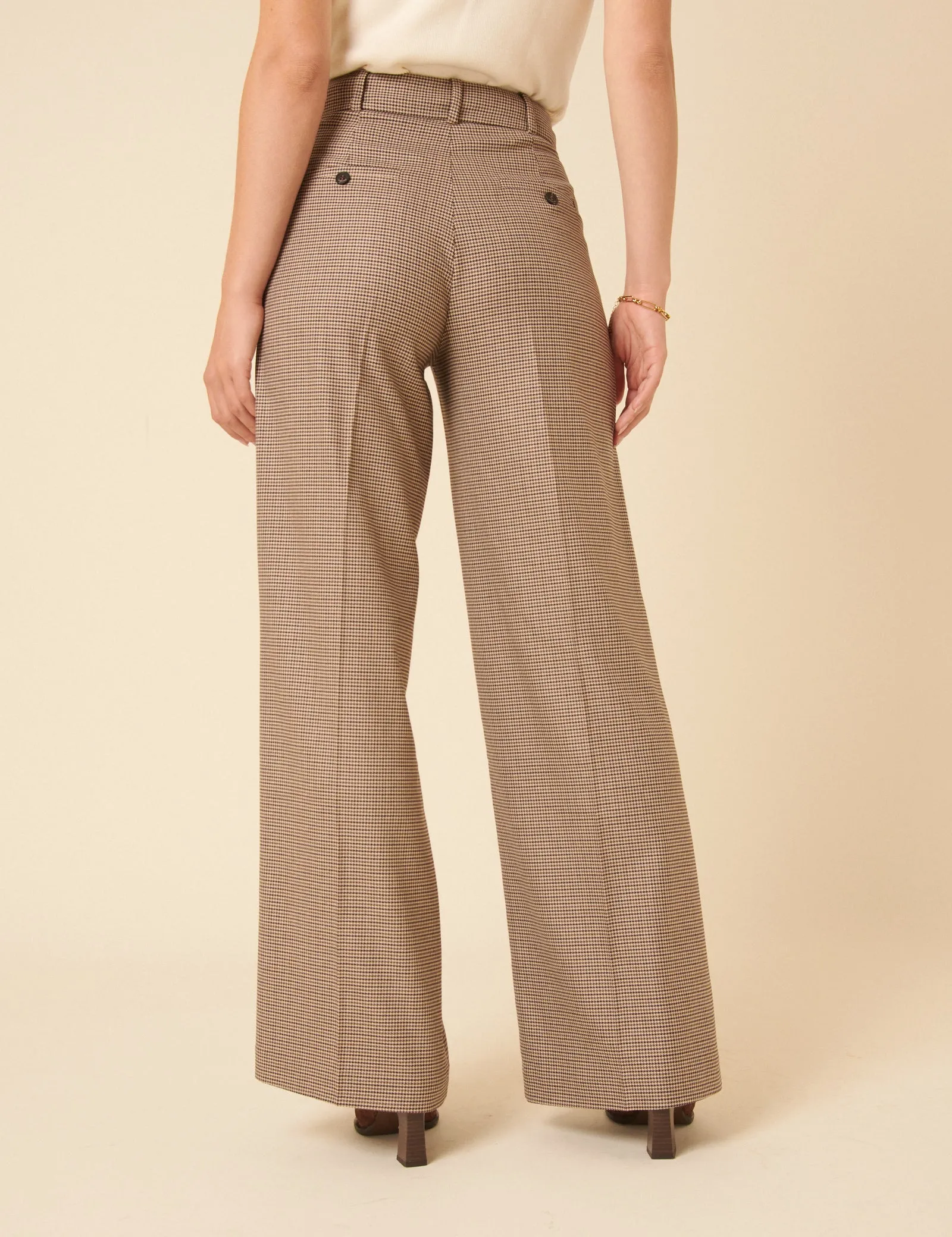 Brown Heritage Check Tailored Trousers sold by Nobody's Child product image thumbnail 5