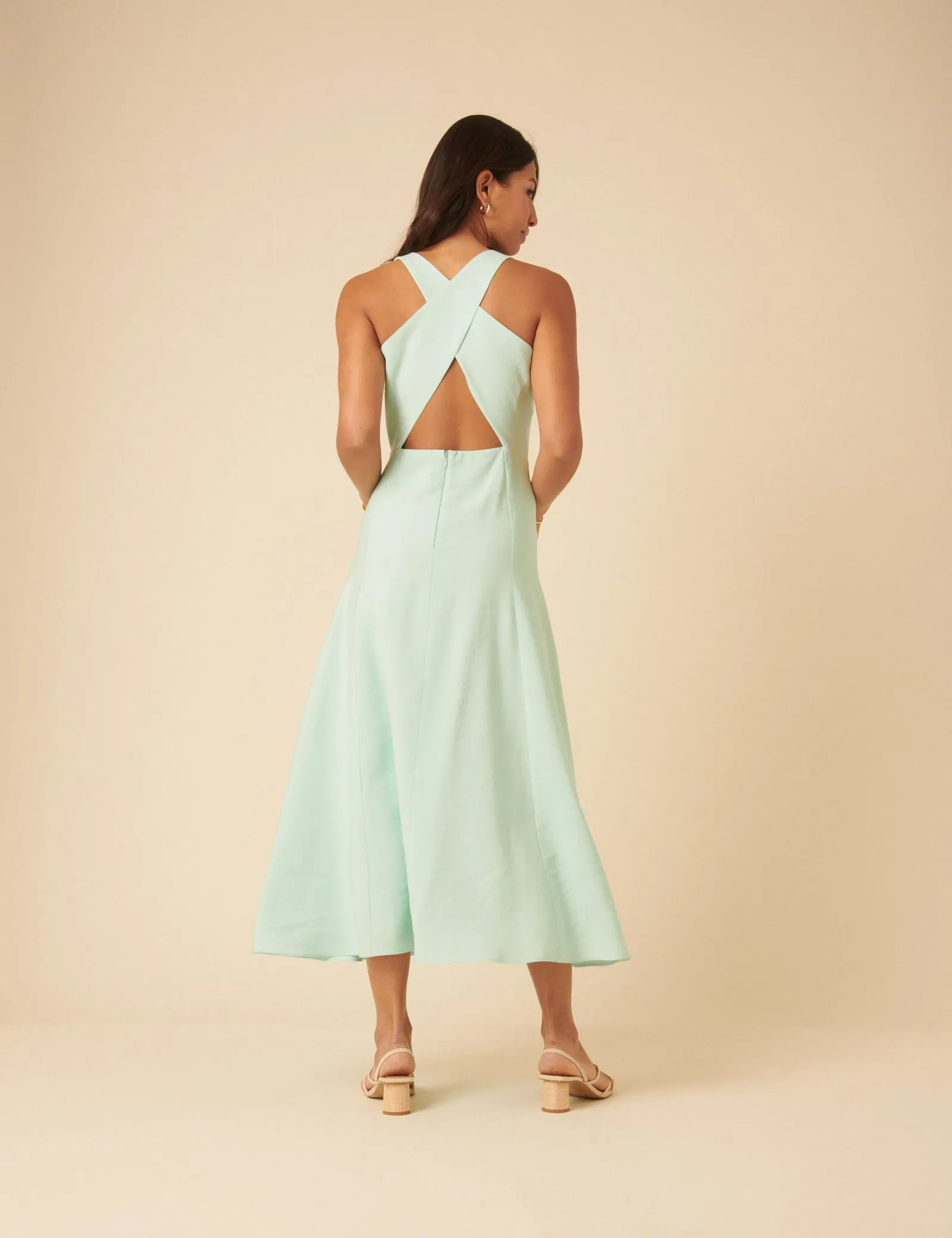 Mint Green Reign Midi Dress sold by Nobody's Child product image thumbnail 5