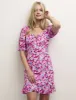 Pink Floral Zoey Sweetheart Mini Dress sold by Nobody's Child