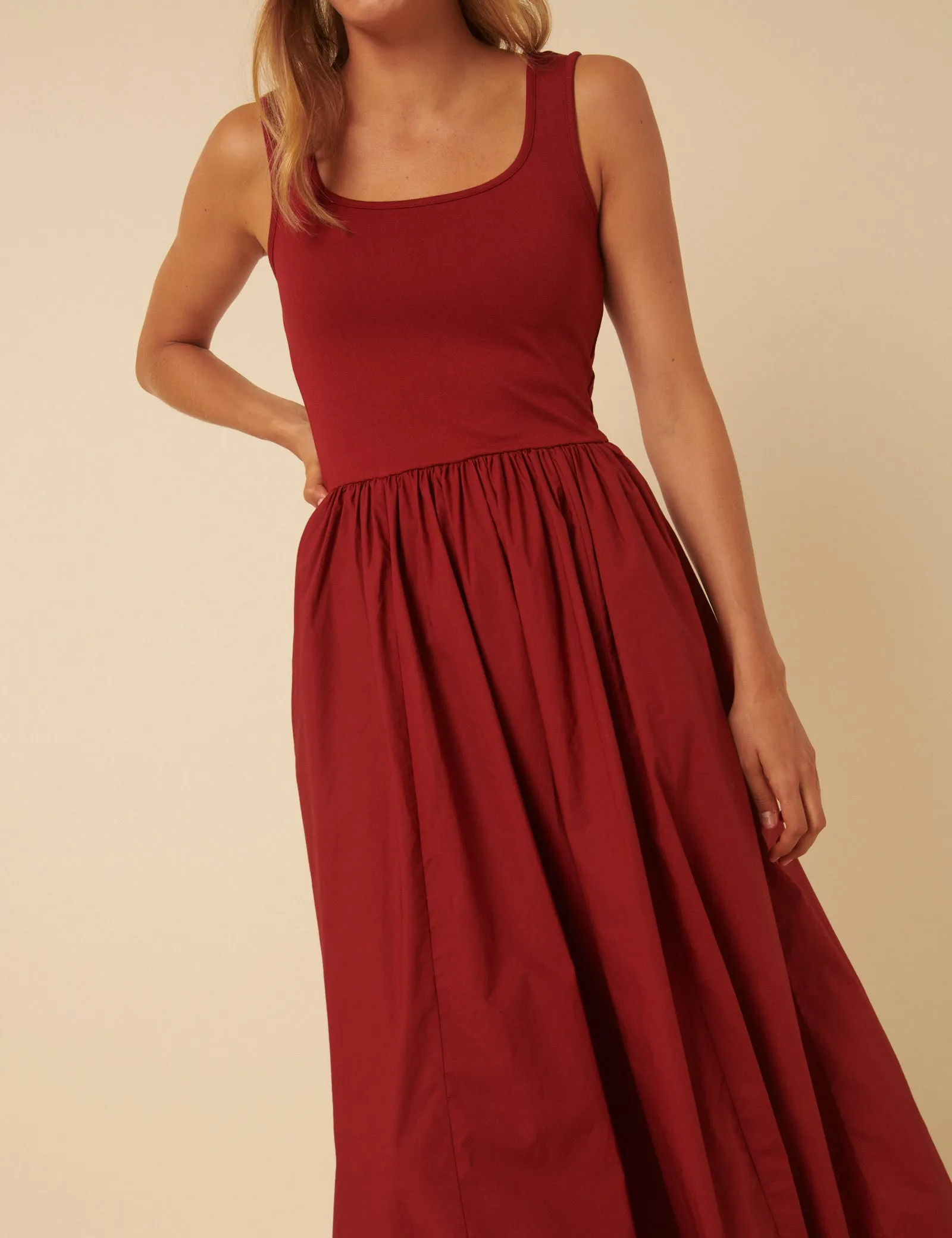 Red Colorado Midi Dress sold by Nobody's Child product image thumbnail 2