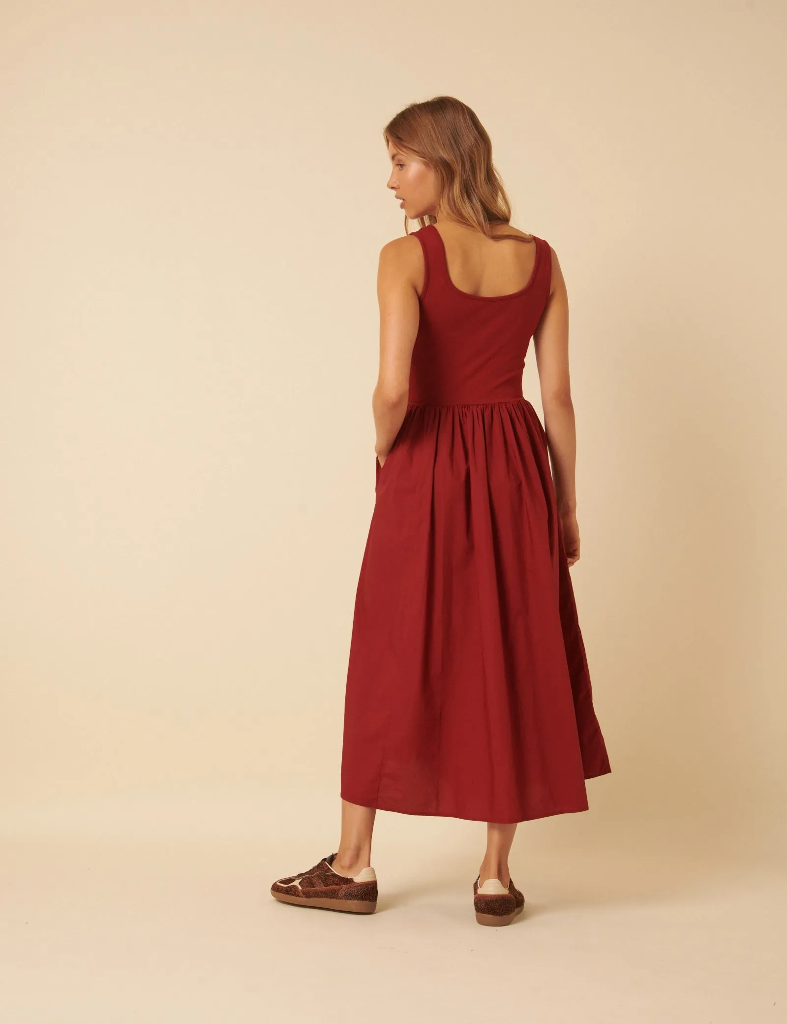 Red Colorado Midi Dress sold by Nobody's Child product image thumbnail 3