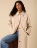 Stone Single Breasted Trench Coat sold by Nobody's Child