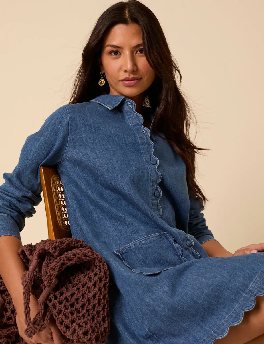 Blue Denim Kynance Mini Shirt Dress sold by Nobody's Child product image thumbnail 3