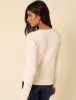 White Broderie Knitted Jumper sold by Nobody's Child
