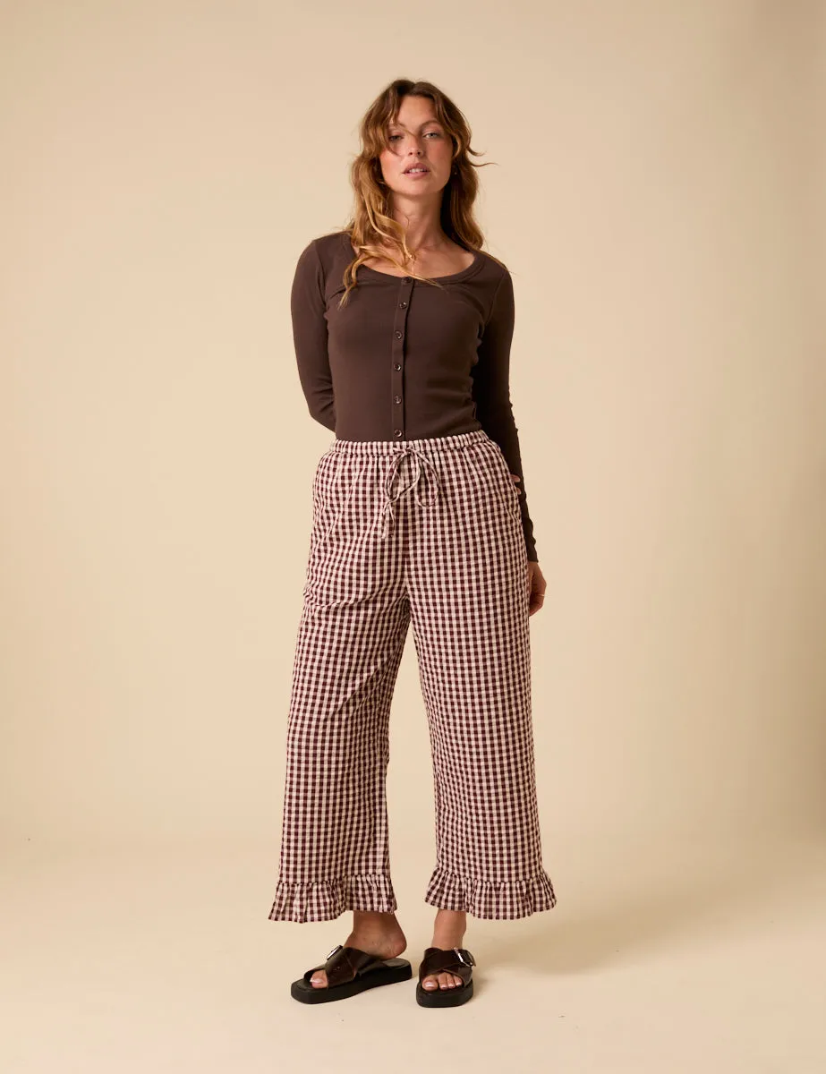 Brown Scoop Neck Top sold by Nobody's Child product image thumbnail 4