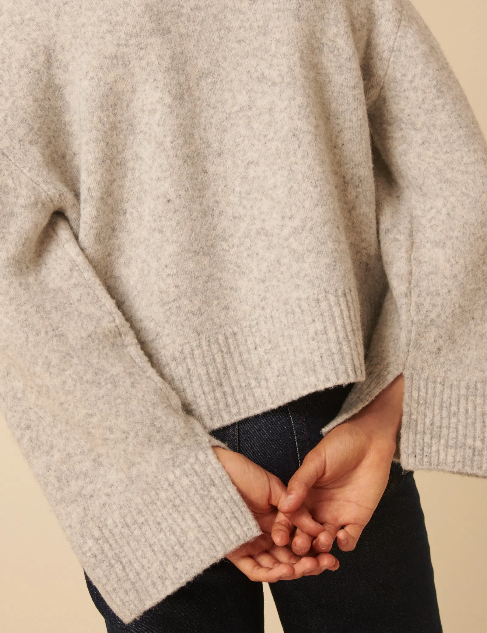 Light Grey V-Neck Cardigan sold by Nobody's Child product image thumbnail 3