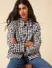Blue Gingham Swing Jacket sold by Nobody's Child