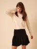 Black Cord Pleated Mini Skirt sold by Nobody's Child