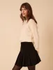 Black Cord Pleated Mini Skirt sold by Nobody's Child