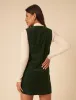 Forest Green Nila Pinafore Mini Dress sold by Nobody's Child