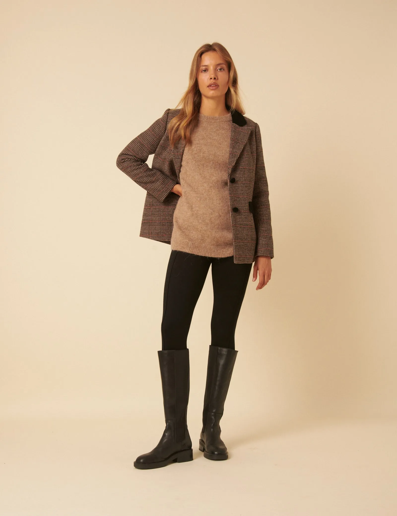 Black High Waisted Ponte Leggings sold by Nobody's Child product image thumbnail 4