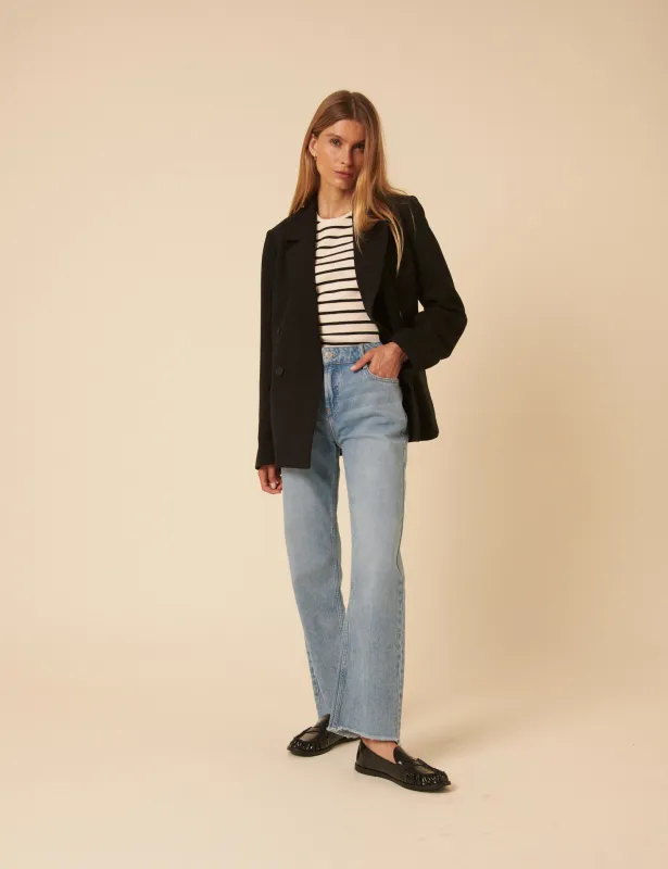 Black Double Breasted Blazer sold by Nobody's Child