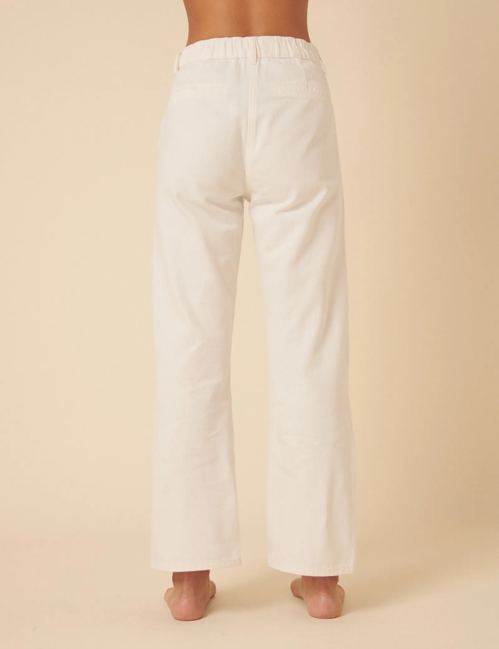Cream High Rise Pleated Straight Leg Jeans sold by Nobody's Child product image thumbnail 5