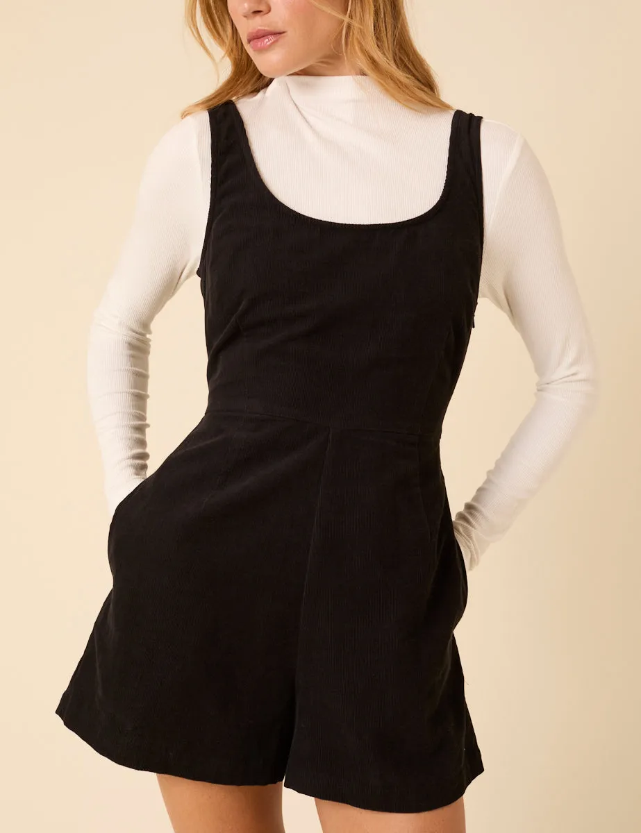 Black Cord Playsuit sold by Nobody's Child product image thumbnail 4