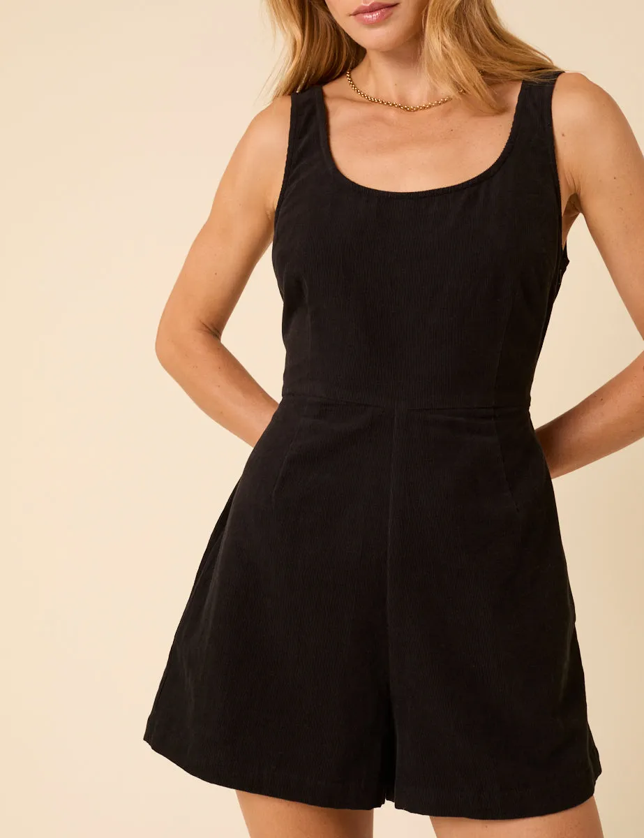 Black Cord Playsuit sold by Nobody's Child product image thumbnail 2