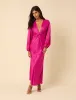 Pink Satin Adina Midaxi Dress sold by Nobody's Child
