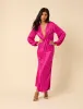Pink Satin Adina Midaxi Dress sold by Nobody's Child