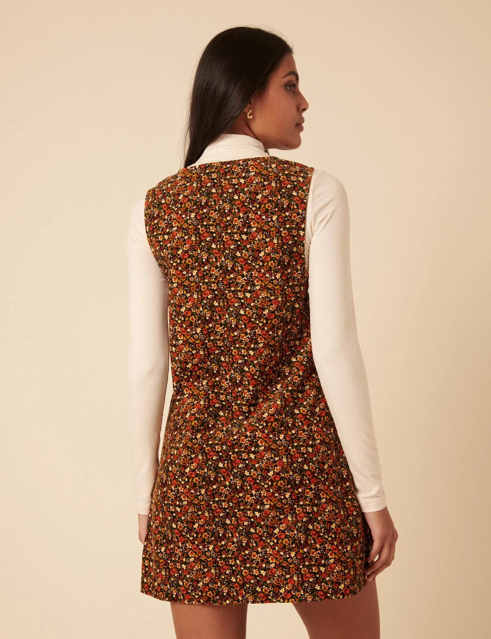 Ditsy Floral Nila Pinafore Mini Dress sold by Nobody's Child product image thumbnail 5