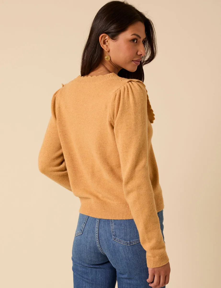 Yellow Pointelle Knitted Cardigan sold by Nobody's Child product image thumbnail 5