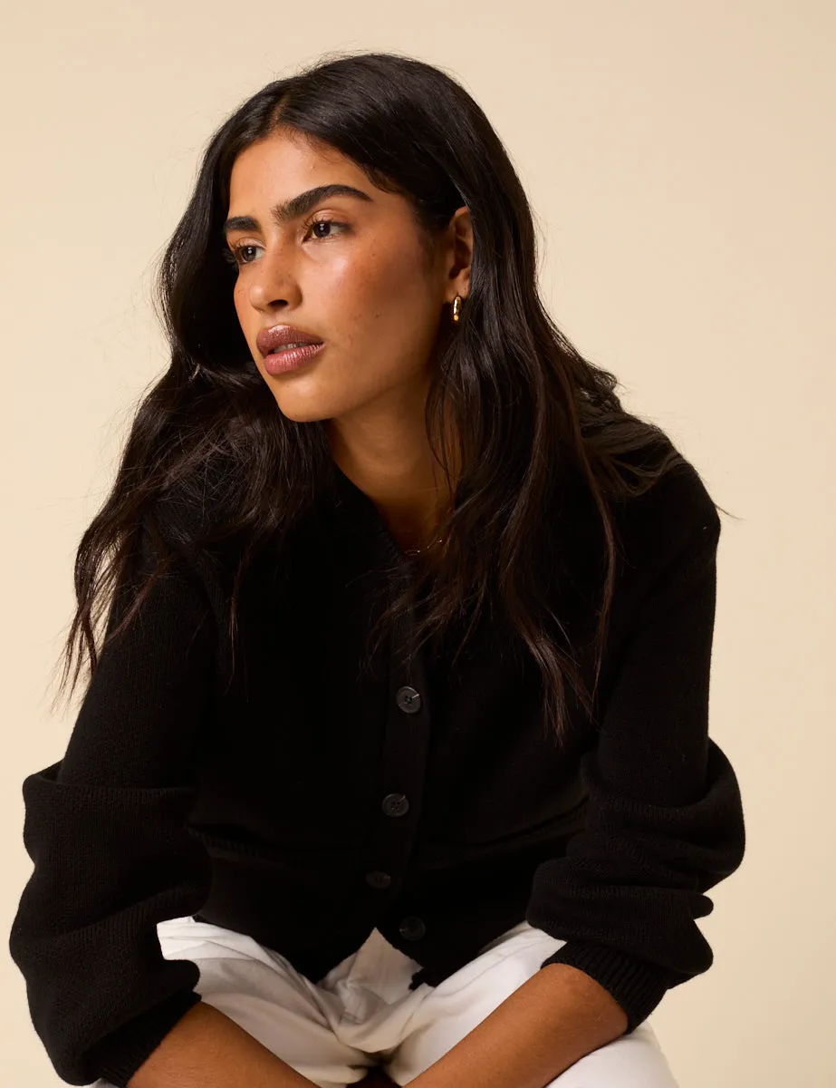 Black Knitted Cardigan sold by Nobody's Child product image thumbnail 4