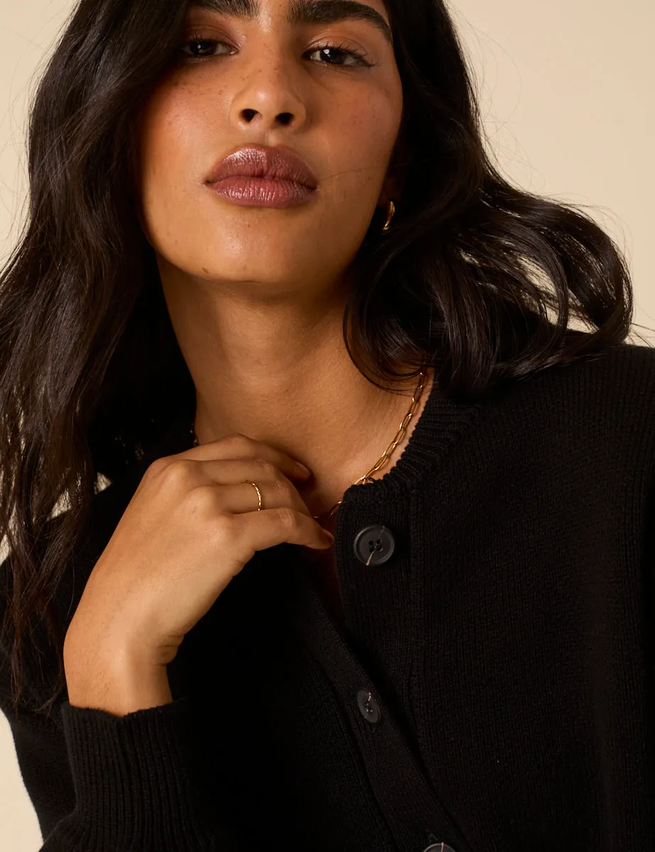 Black Knitted Cardigan sold by Nobody's Child product image thumbnail 3