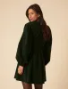 Olive Green Cord Starlight Mini Dress sold by Nobody's Child