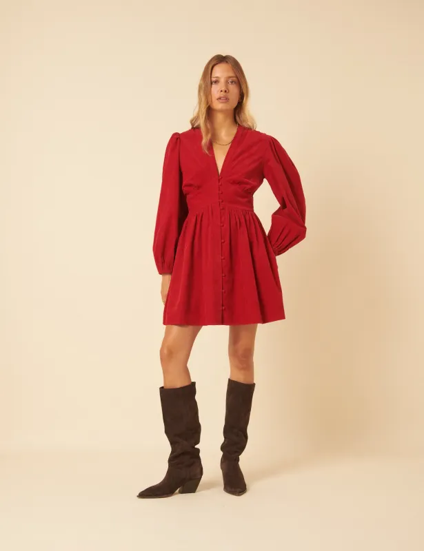 Red Cord Starlight Mini Dress sold by Nobody's Child