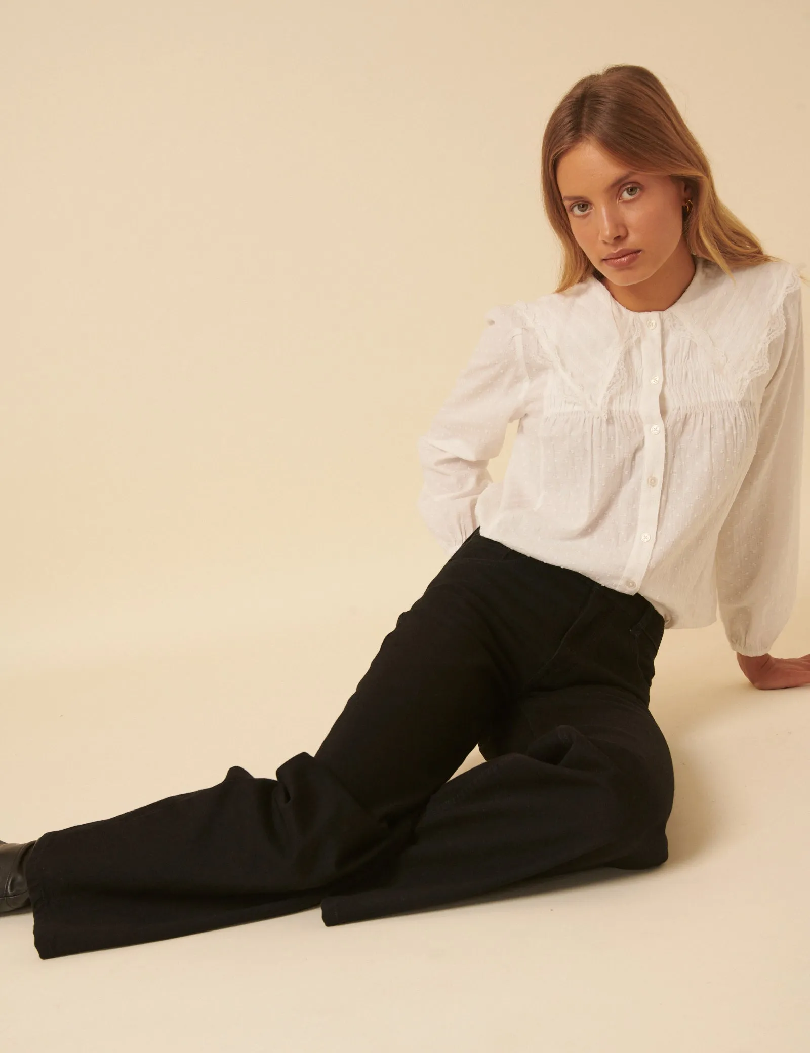 Black Mid Rise Carnaby Wide Leg Jeans sold by Nobody's Child product image thumbnail 3