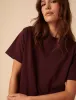 Burgundy Boxy T-Shirt sold by Nobody's Child