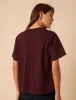 Burgundy Boxy T-Shirt sold by Nobody's Child