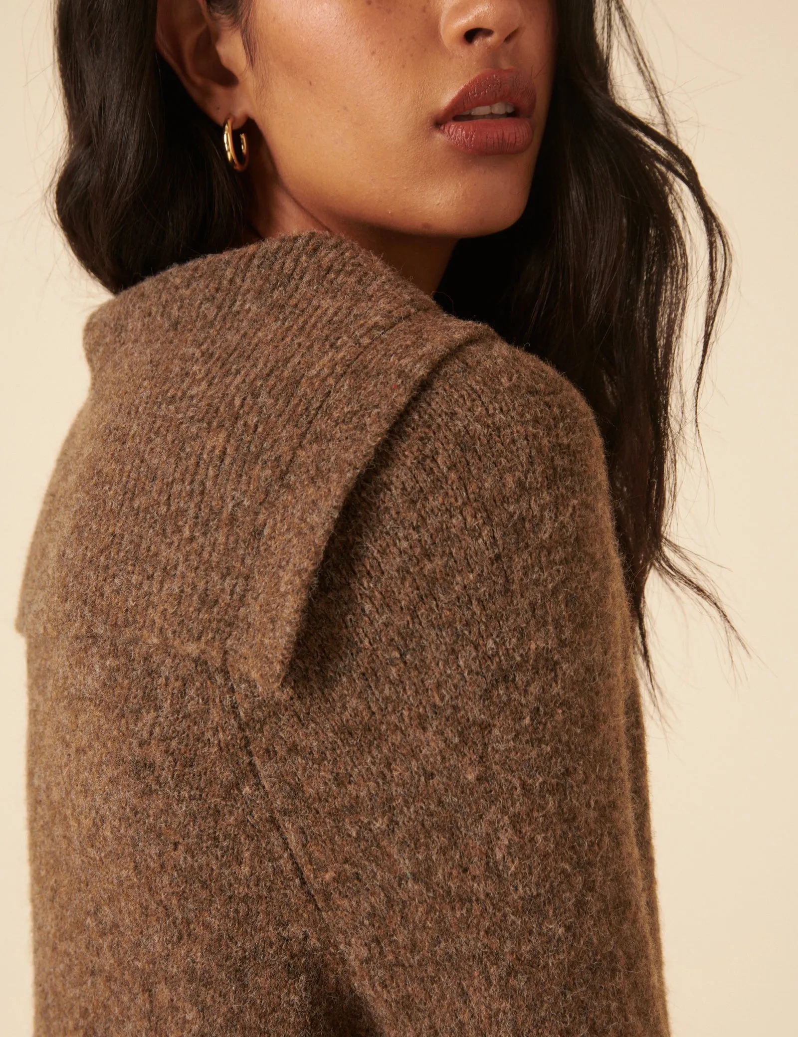 Brown Sailor Collar Relaxed Jumper sold by Nobody's Child product image thumbnail 3