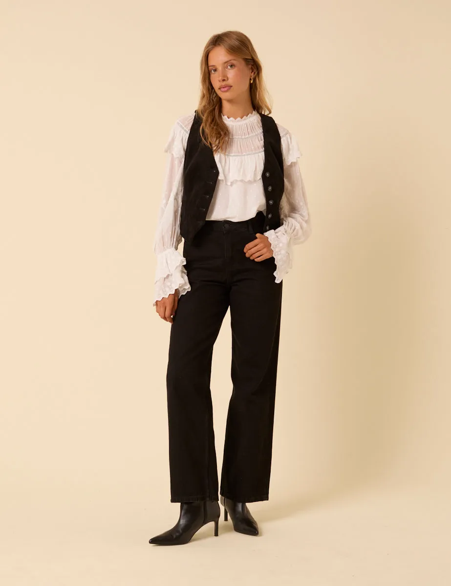 Black Cord Waistcoat sold by Nobody's Child product image thumbnail 2
