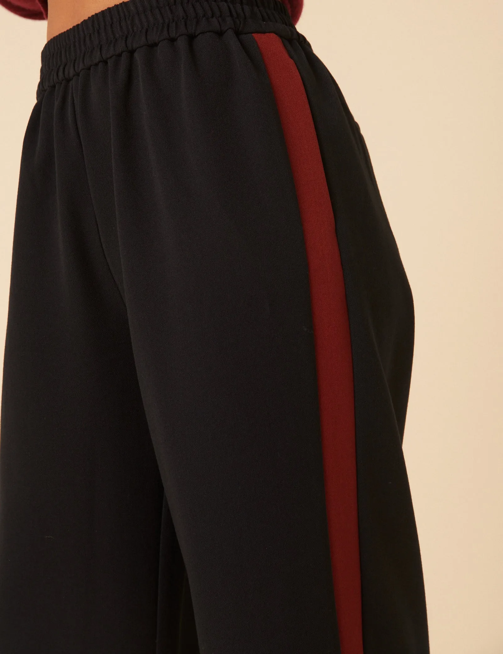 Navy Side Striped Relaxed Trousers sold by Nobody's Child product image thumbnail 3